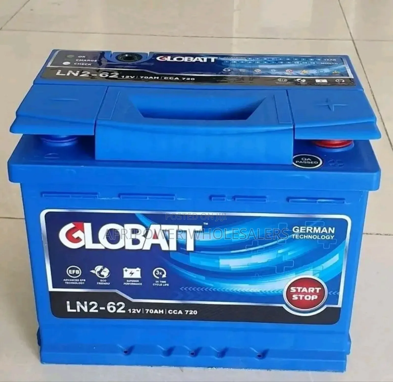 Globatt Ln2 Din 70 Efb Start - Stop Car Battery