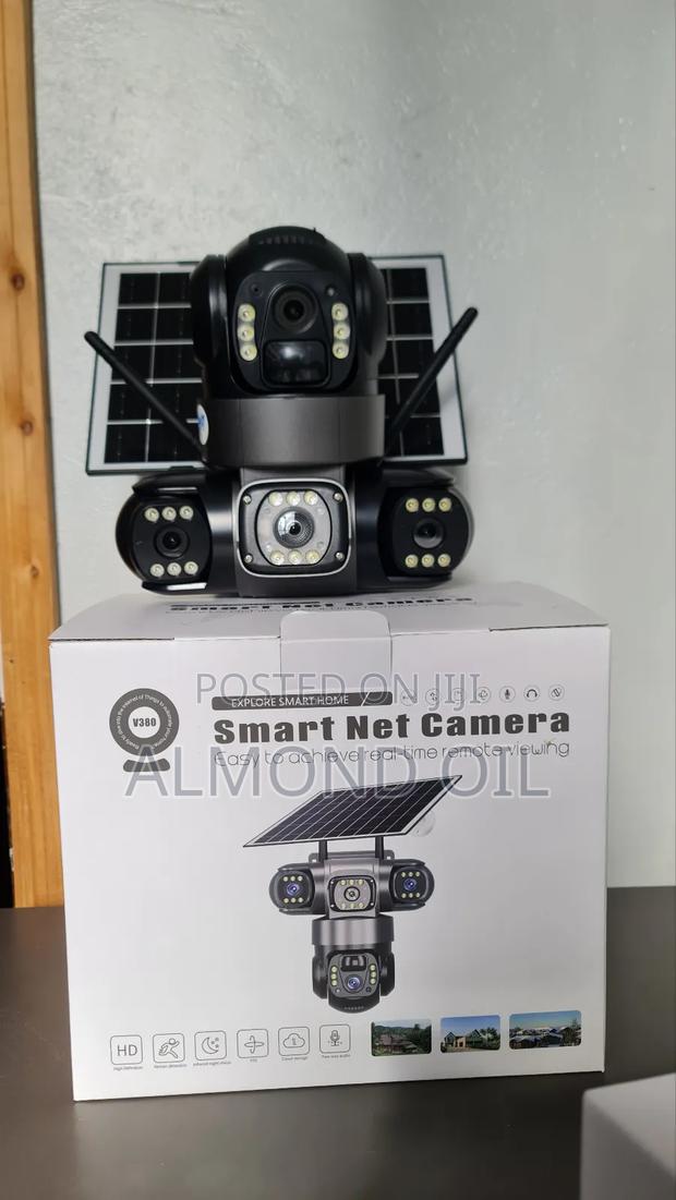 V380pro Outdoor Solar Light CCTV 4g 4lens Tracking Security Camera