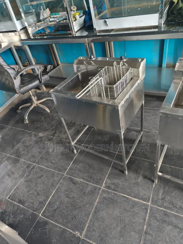Heavy Duty Stainless Steel Double Fryer
