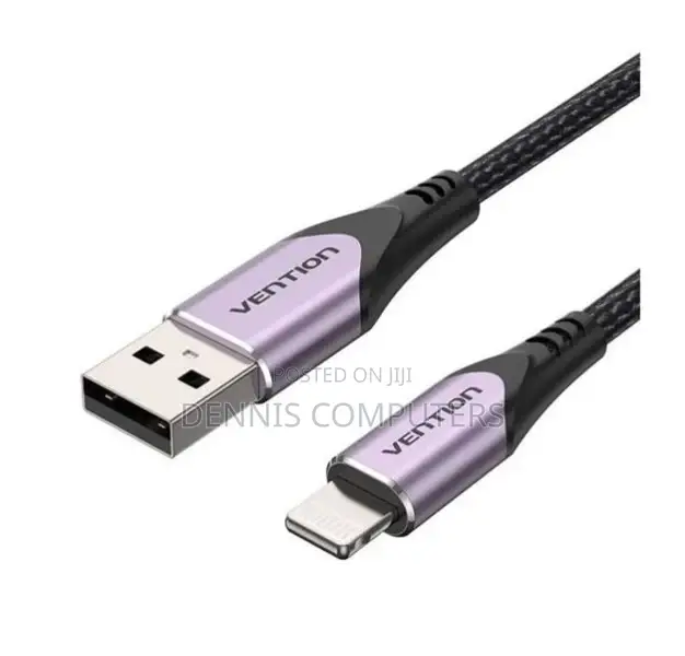 Vention Usb 2.0 a Male to Lightning Male Cable Purple 1m Aluminum