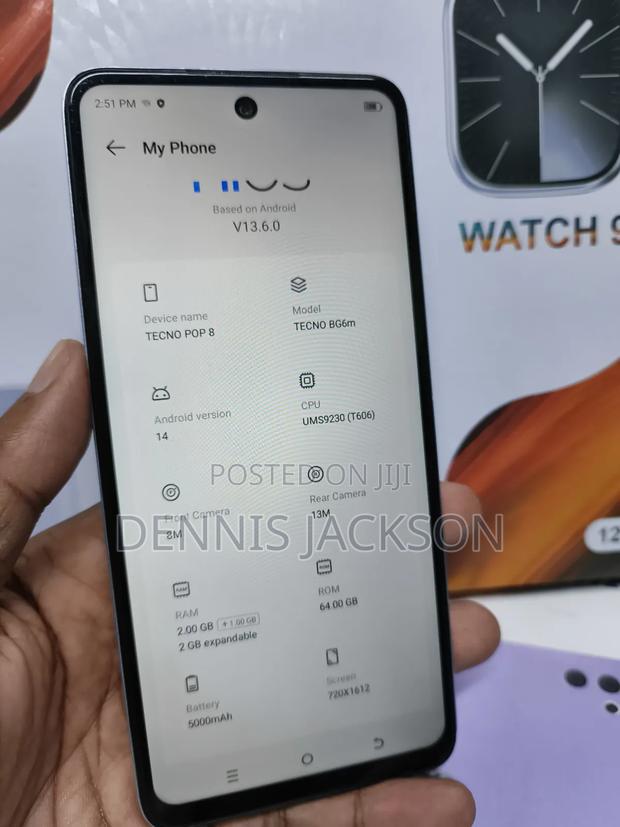 Tecno Pop 8 64 GB White - thumbnail 5