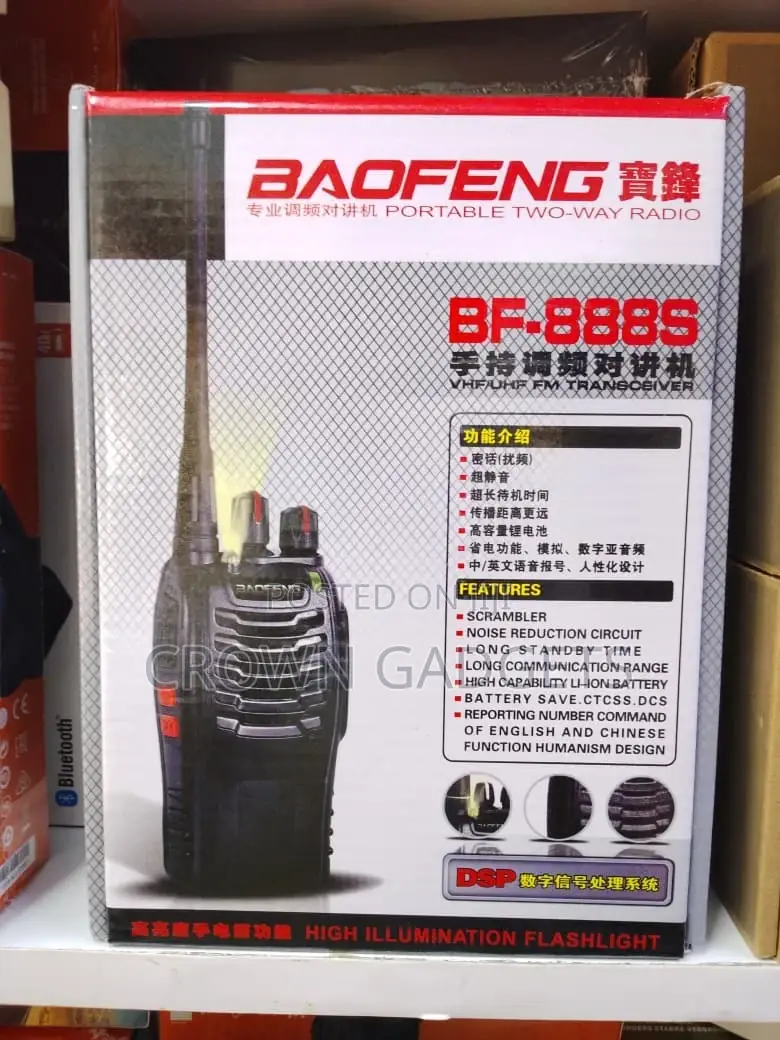 Baofeng Bf-888s Uhf Walkie-Talkie 16 Channels