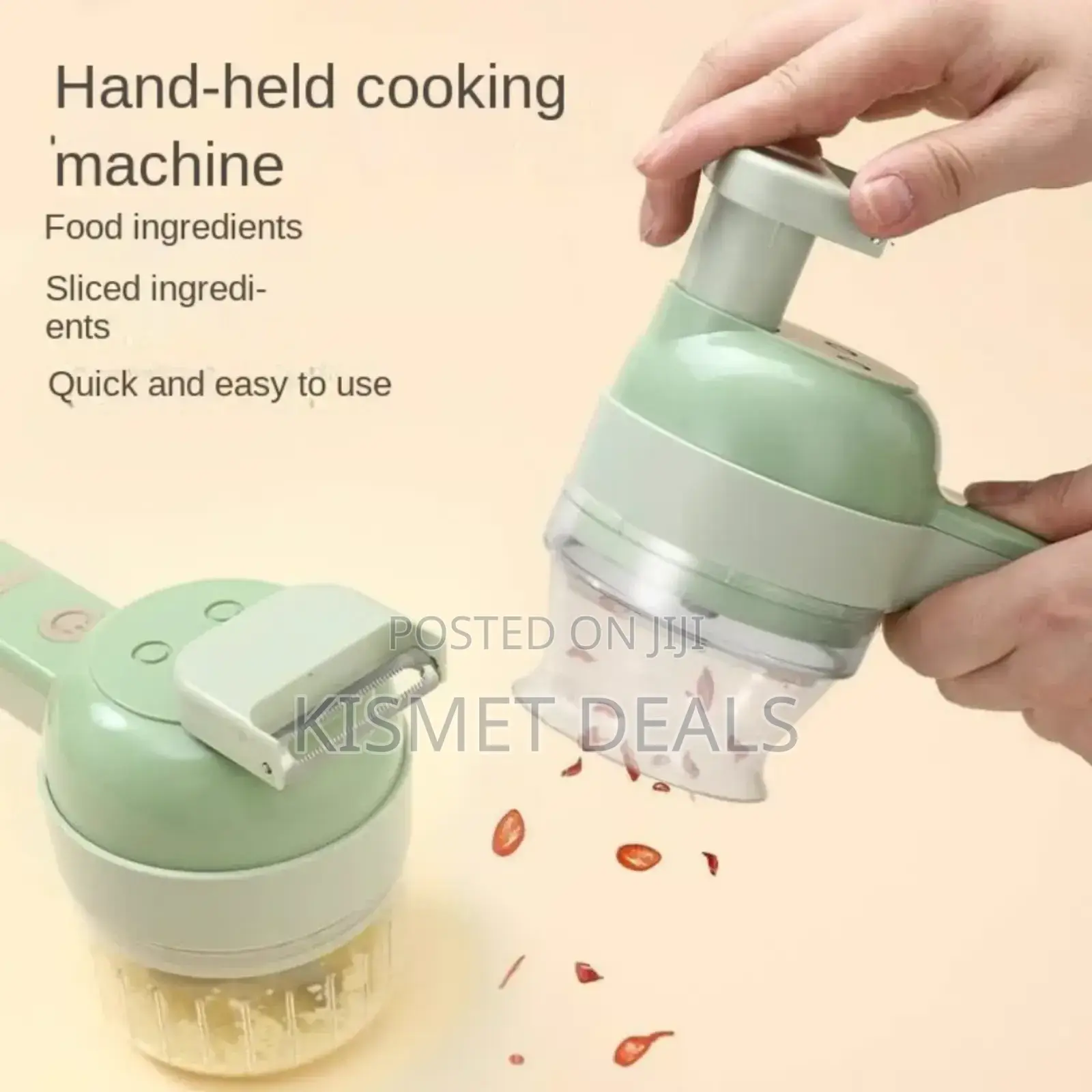 Multifunctional Usb 4 In 1 Hammer Vegetable Cutter, Garlic Chopper