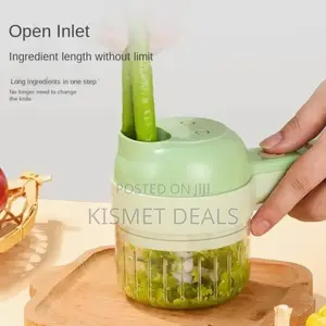 Multifunctional Usb 4 In 1 Hammer Vegetable Cutter, Garlic Chopper