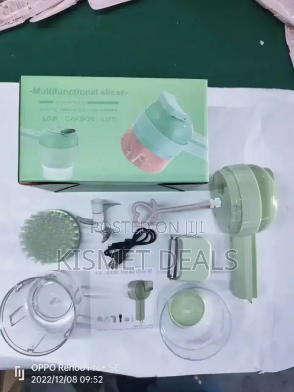 Multifunctional Usb 4 In 1 Hammer Vegetable Cutter, Garlic Chopper