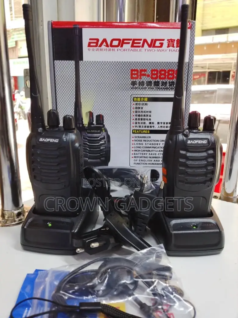 Bf-888s Two-Way Radio With Led Flashlight Scrambler