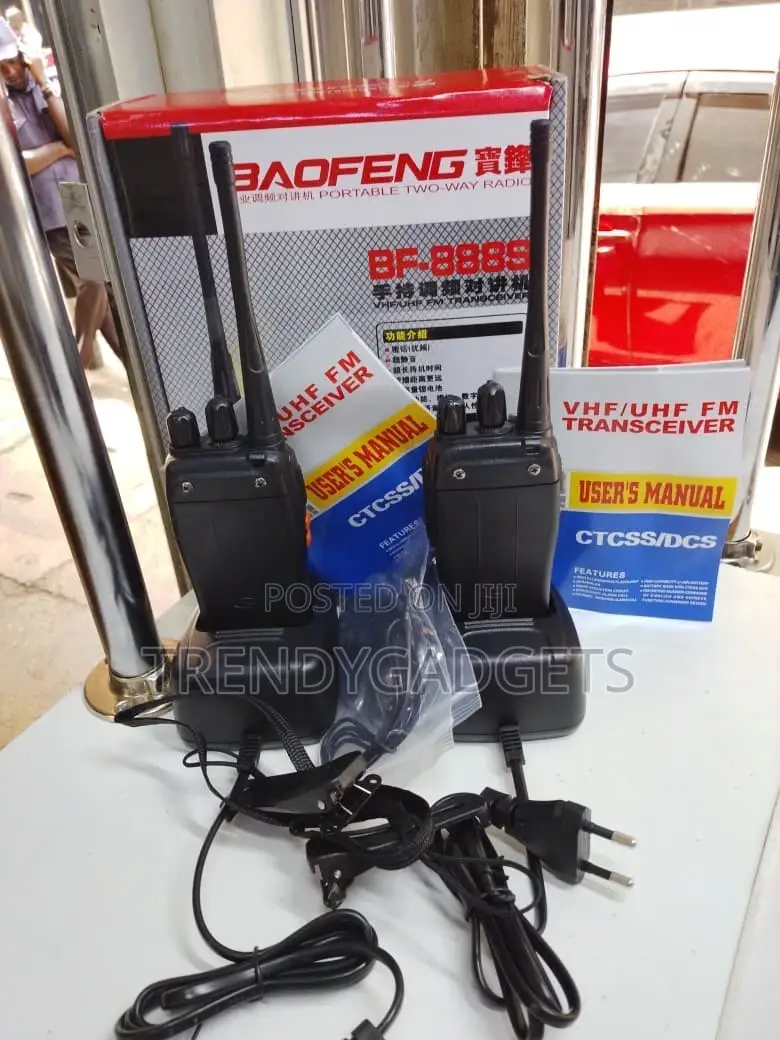 Bf-888s Walkie-Talkie Radio With 1500mah Battery