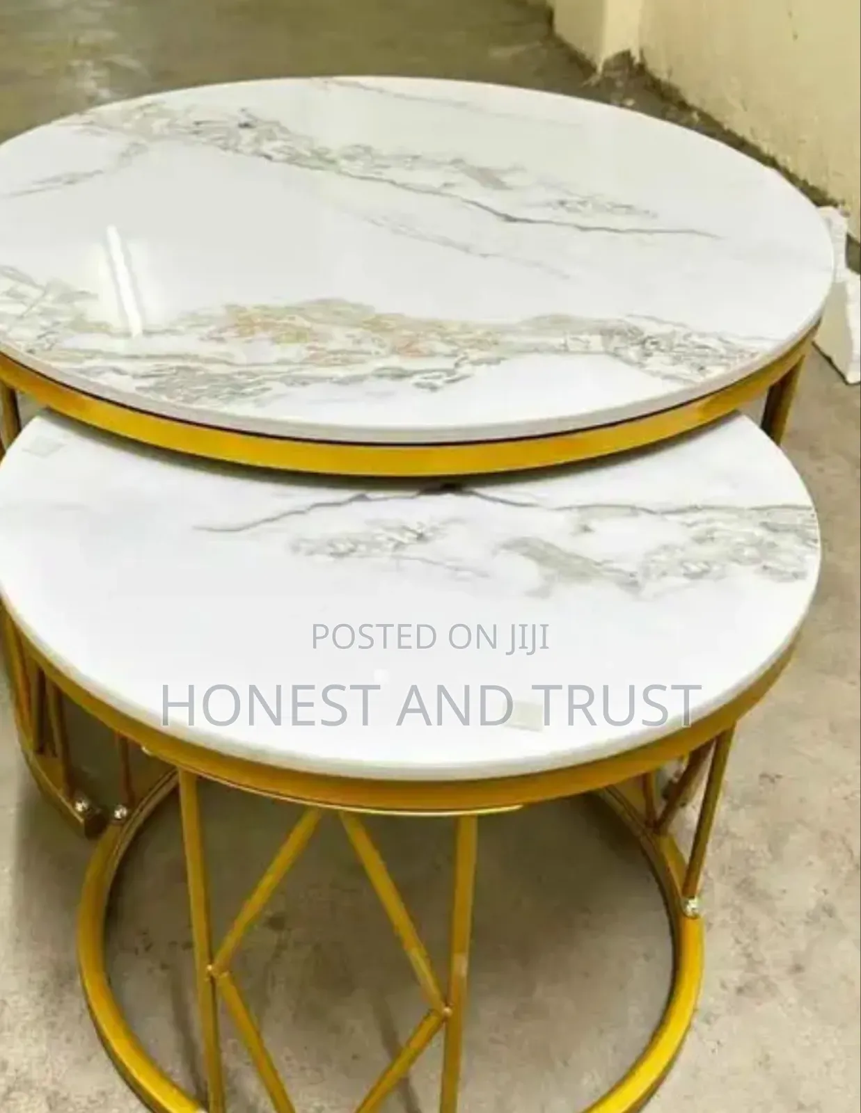 Pure Marble Top Nesting Table