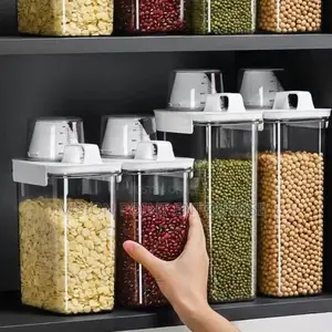 *Storage Containers With Measuring Cup