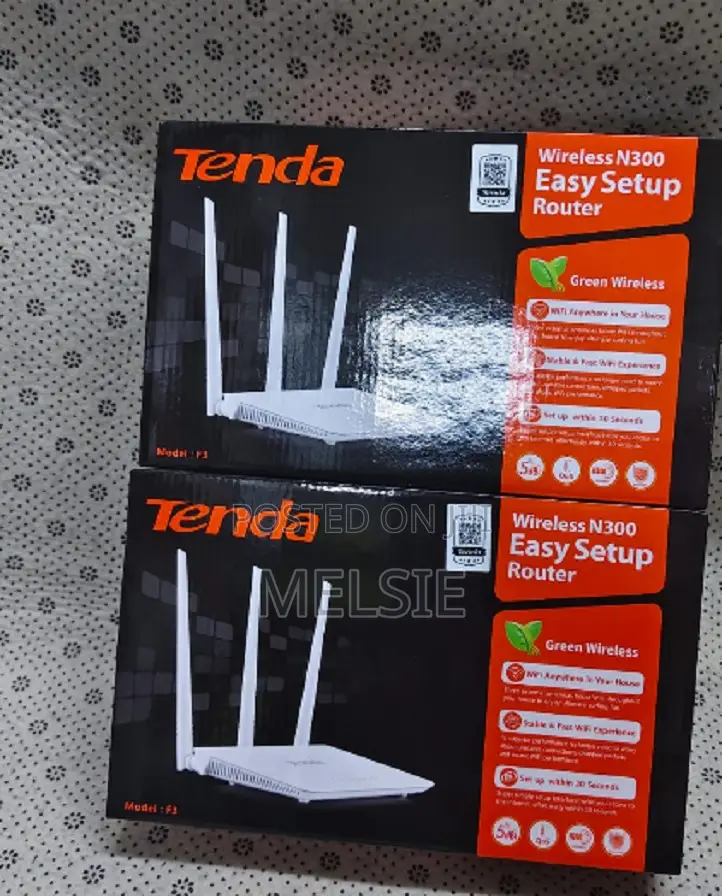 Tenda F3 N300 300mbps Wi-Fi Router - Easy Setup Interface