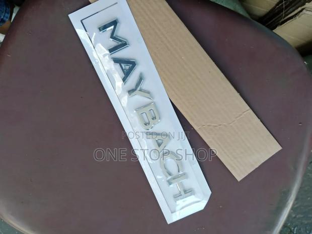 Chrme Maybach Letters Rear Replacement Sticker Badge - thumbnail 2