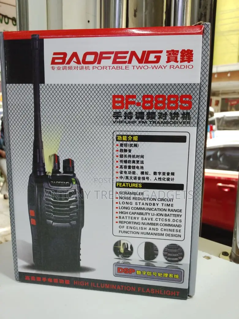 Baofeng Bf-888s Walkie-Talkie 16 Channels Outdoor Use