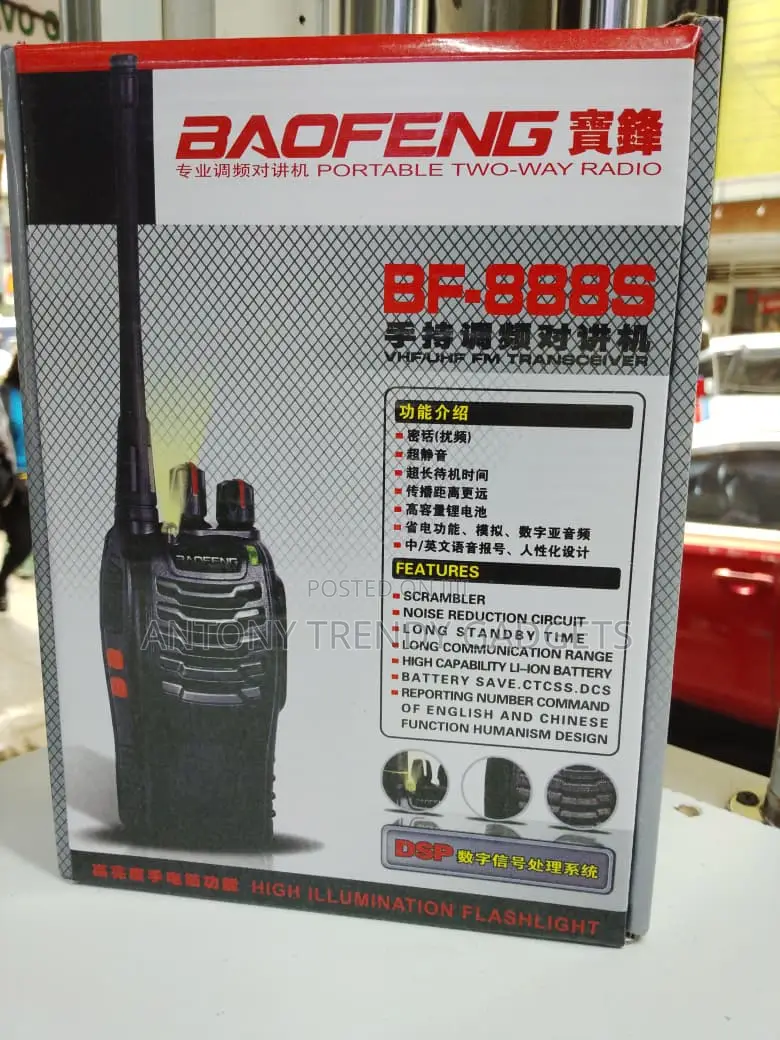 Baofeng Bf-888s Walkie-Talkie 16 Channels Outdoor Use