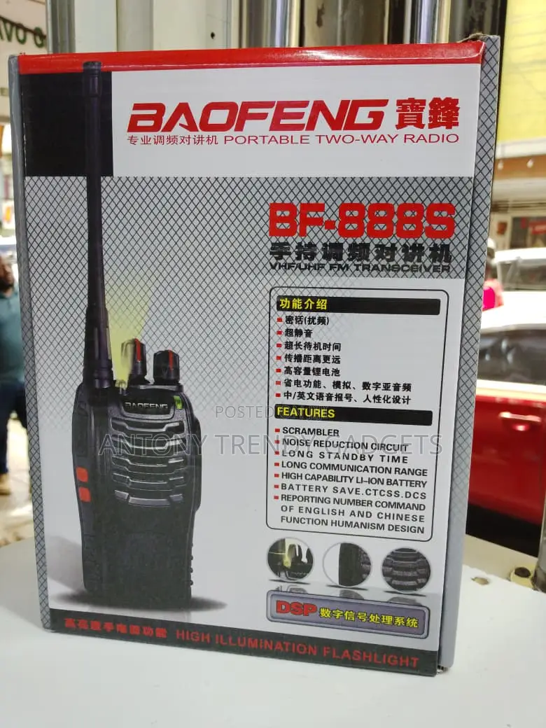 Baofeng Bf-888s Walkie-Talkie 16 Channels Outdoor Use