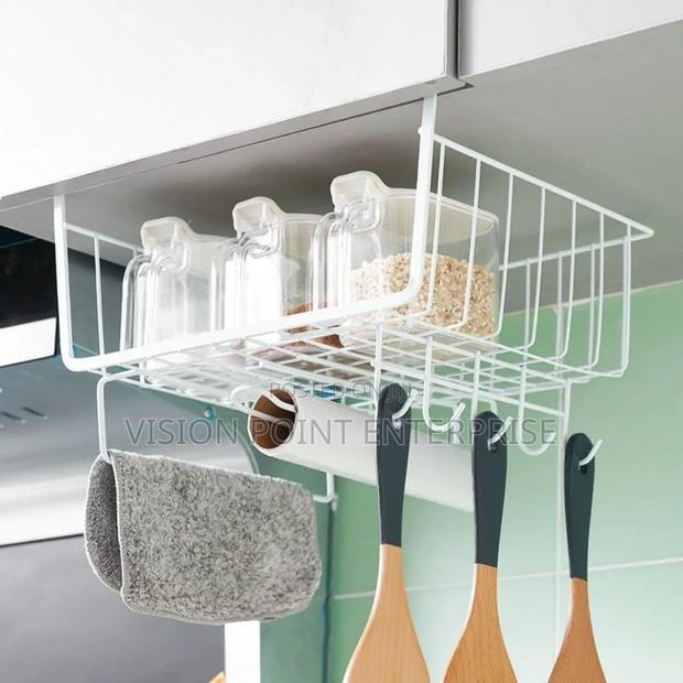 Kitchen Cabinet Under Shelf Double-Layer Storage Rack - main view