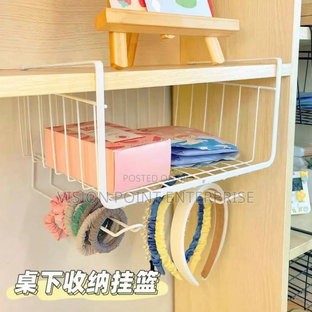 Kitchen Cabinet Under Shelf Double-Layer Storage Rack - thumbnail 3