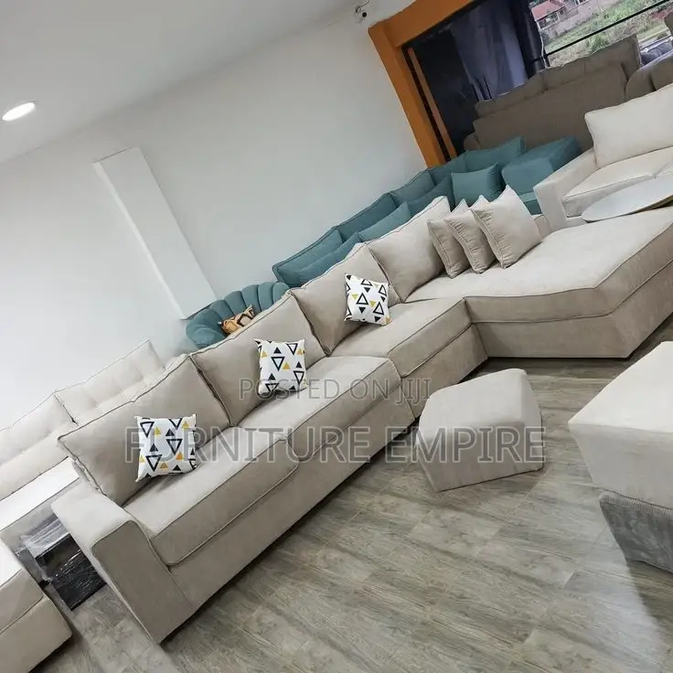 Iconic Cushy 6 Seater Corner Sofa Set