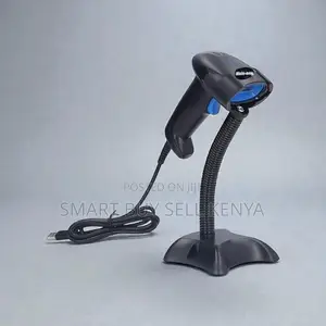 Usb Laser Handheld Scanner With Stand Automatic Scanning Feature