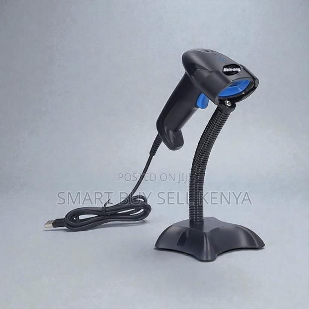 Usb Laser Handheld Scanner With Stand Automatic Scanning Feature