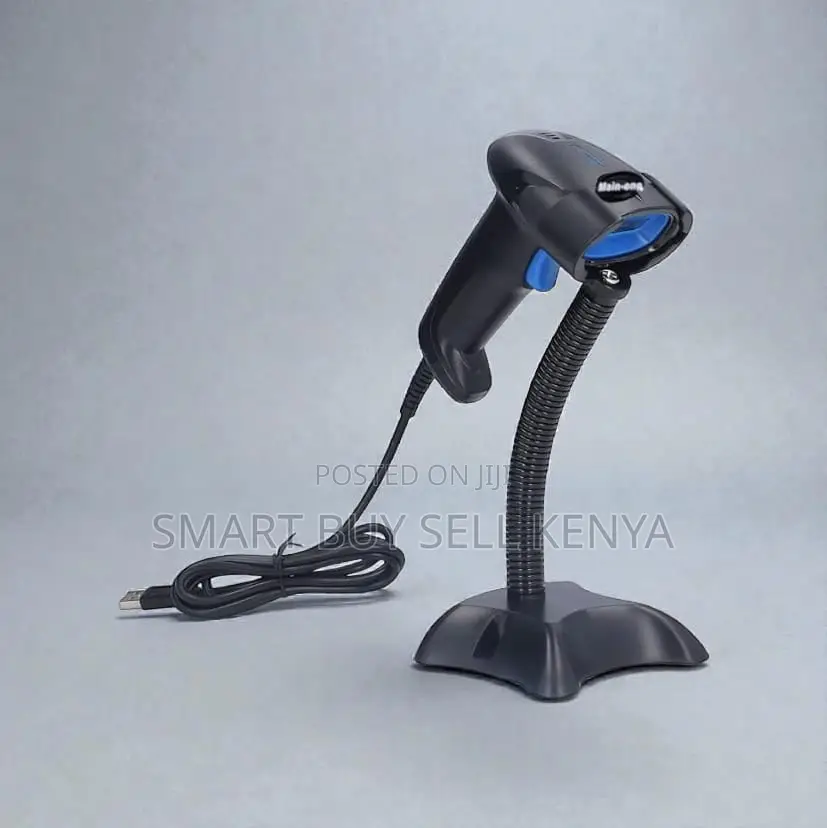 Usb Laser Handheld Scanner With Stand Automatic Scanning Feature