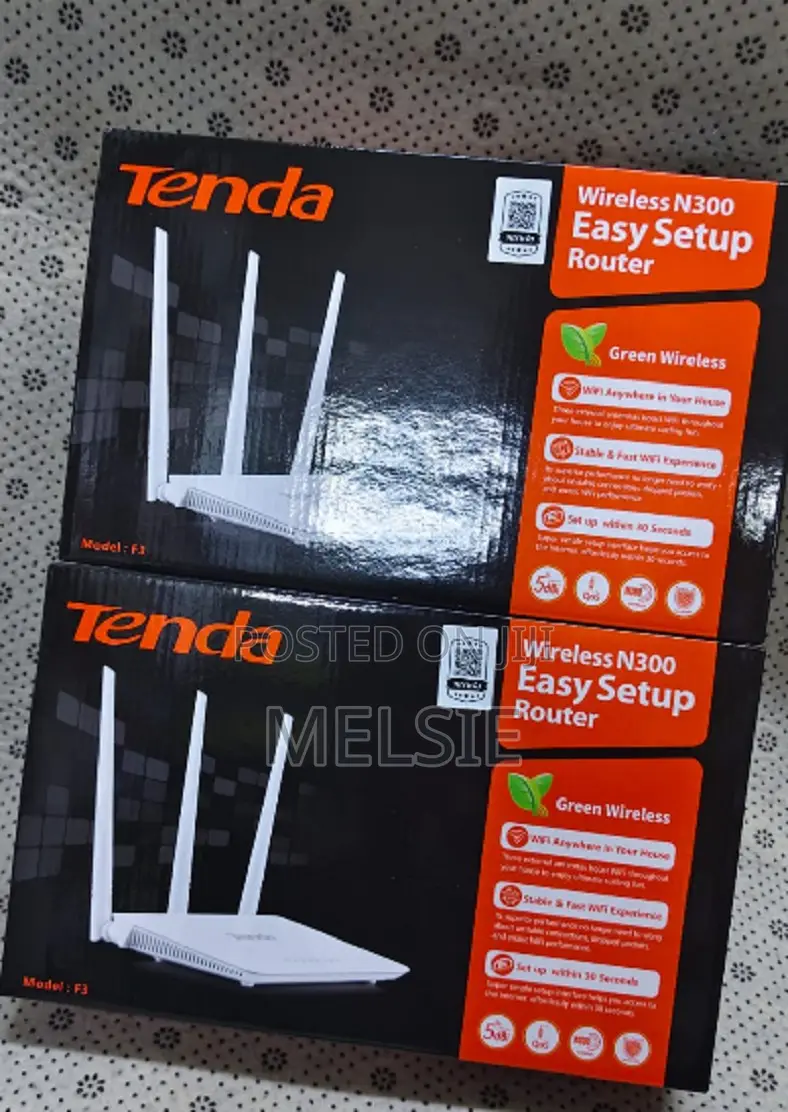 Tenda F3 N300 300mbps Wireless Router Free Wifi Performance.