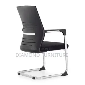 Office Visitor Chair With Chrome Frame | Reception Waiting Chair