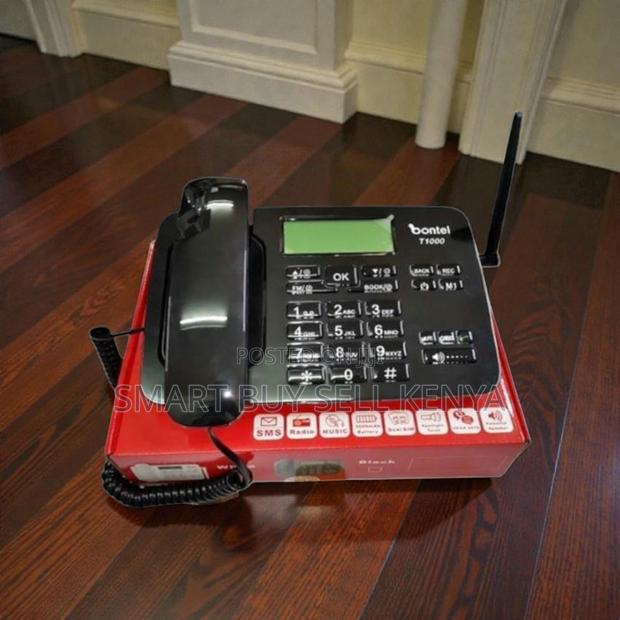 Dual Sim Easy Navigation Bontel T1000 GSM Fixed Wireless Desk Phone