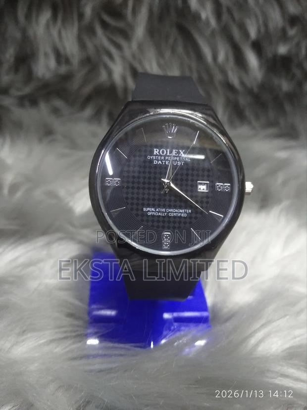 Generic Rolex Rubber Strap Watch That Shows Date - thumbnail 5