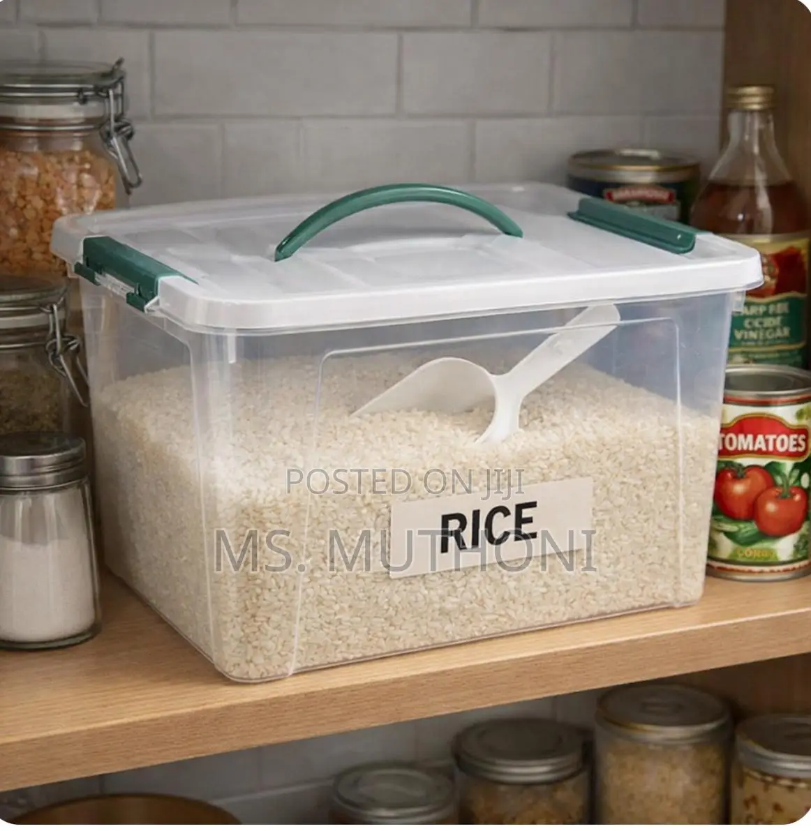 Plastic Airtight Rice / Cereal Storage Container