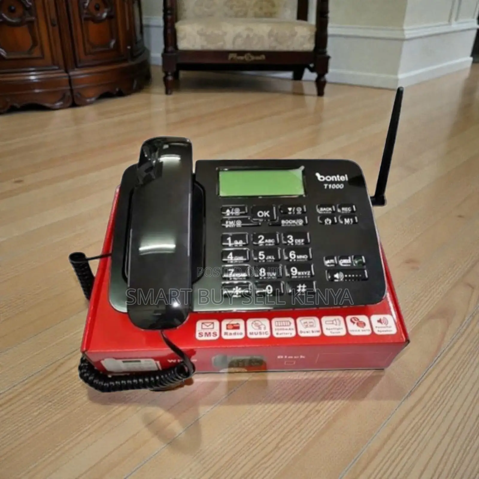 Clear Audio Dual Sim Bontel T1000 GSM Wireless Landline Desktop Phone