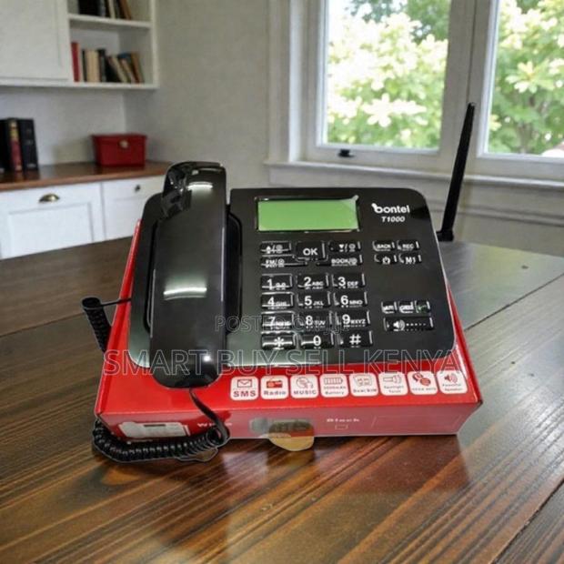 Dual Sim Noise Reduction Bontel T1000 GSM Fixed Desktop Phone