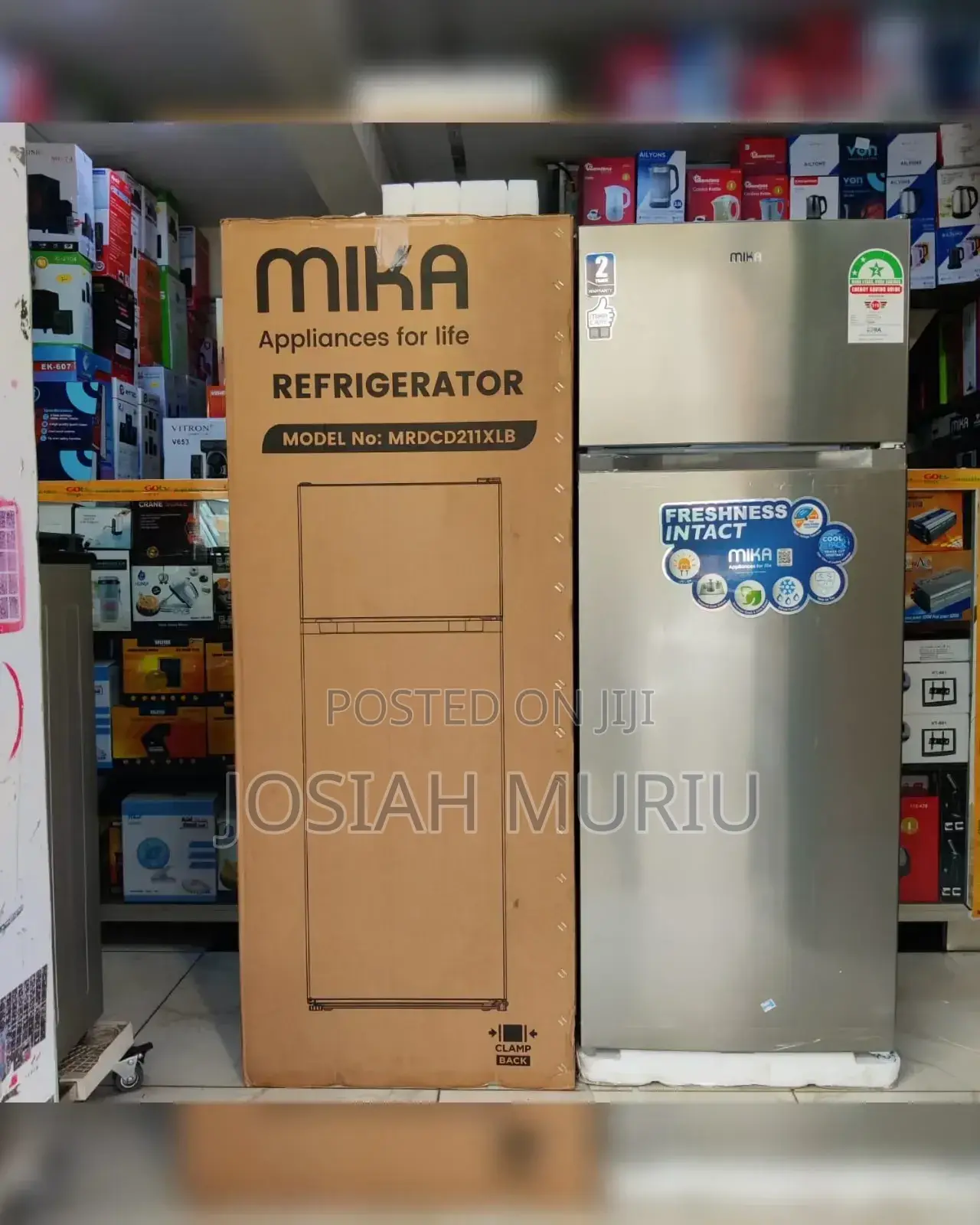 Mika Refrigerator, 211litres Double Door Direct Cool Fridge
