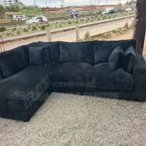 Modernized New 6 Seater L Seat(Black)