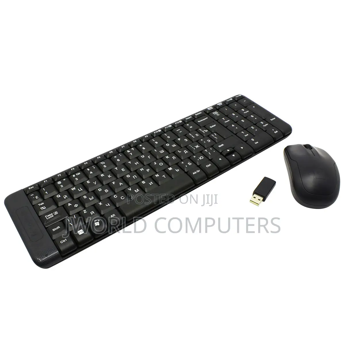 Logitech Mk220 Wireless Keyboard and Mouse Combo - Black