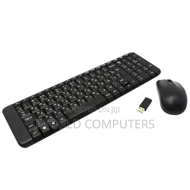 Logitech Mk220 Wireless Keyboard and Mouse Combo - Black