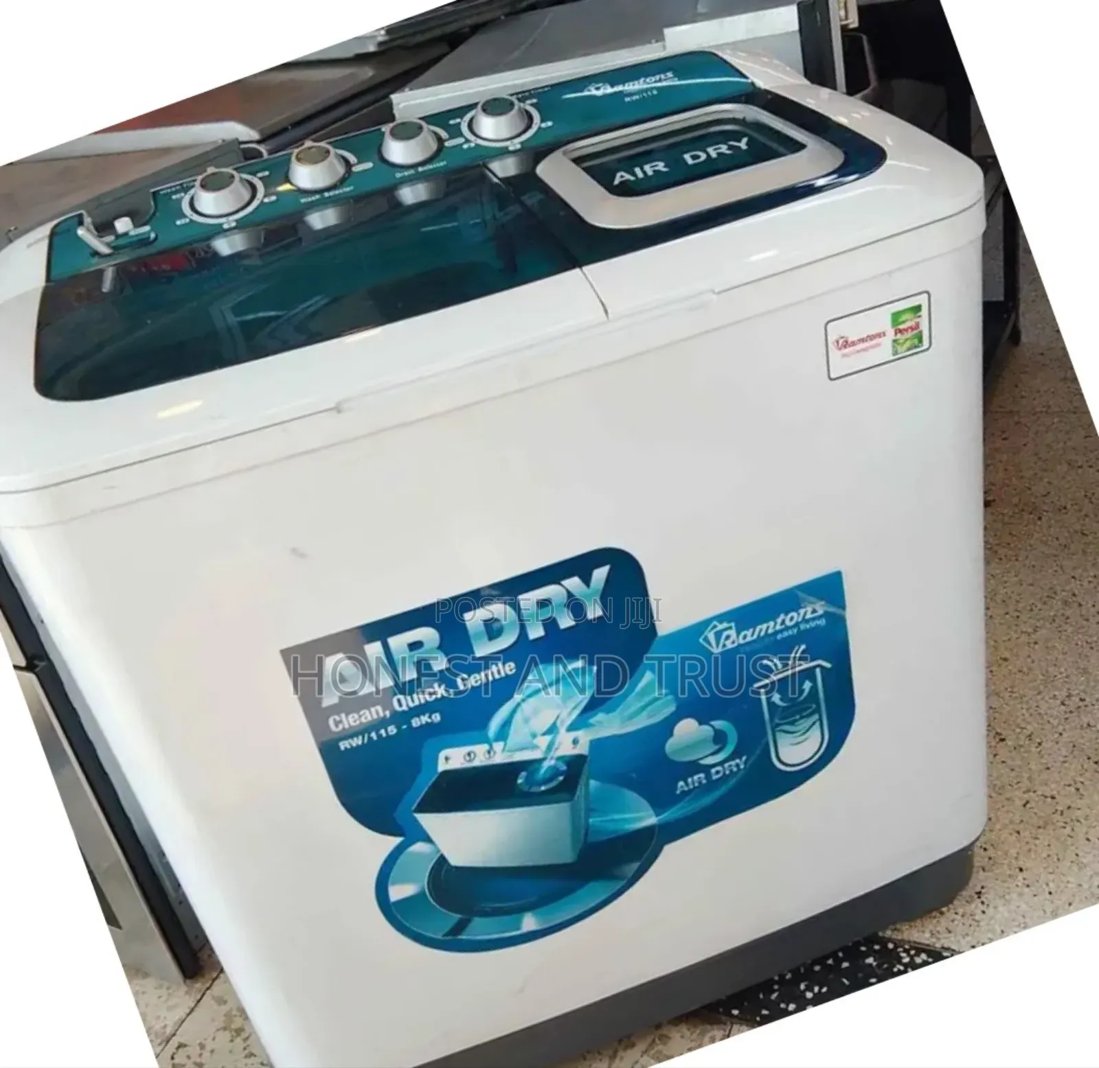 12 Kg Ramtons 2tab Top Load Washing Machine