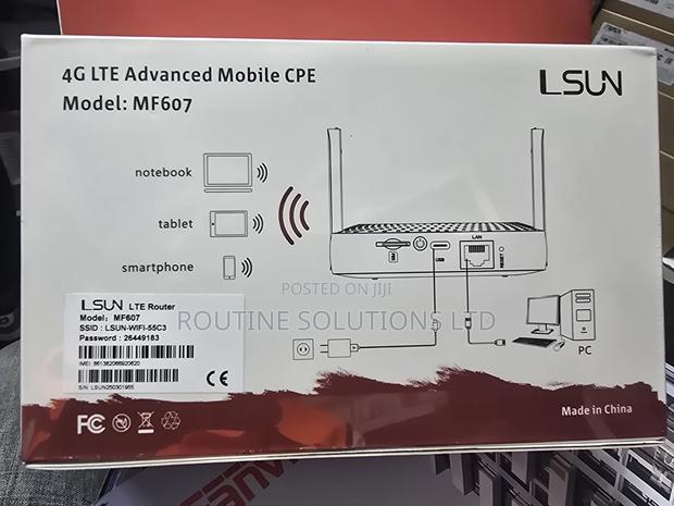Lsun 4g Lte Simcard Mobile Cpe Router Mf607 - thumbnail 2