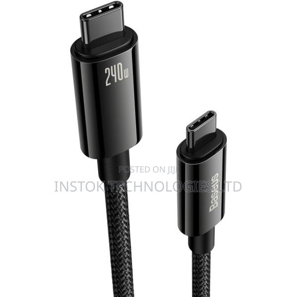 Baseus Tungsten Gold Usb-C to Usb-C Cable 240w 2m - thumbnail 2