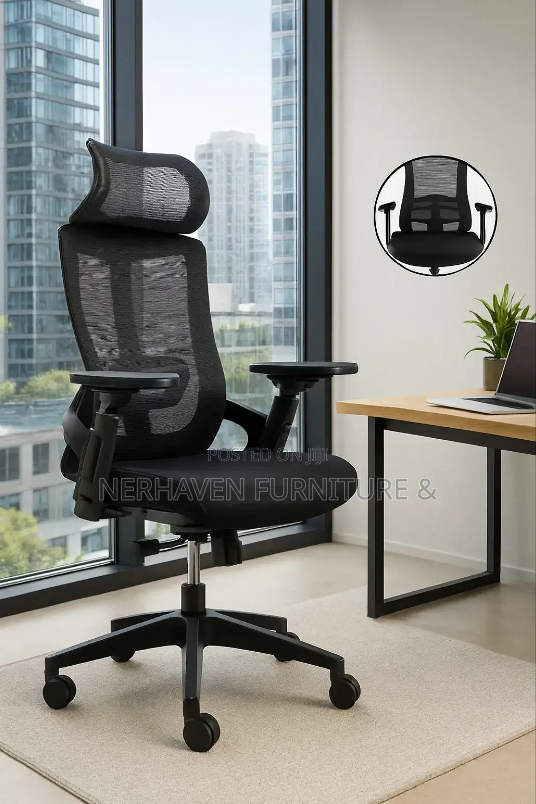 Ergonomic High-Back Office Study Chair