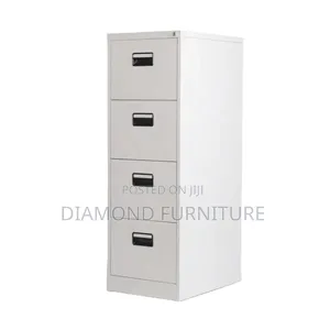 4 Drawer Metal Filing Cabinet | Lockable Office File Storage Cabinet
