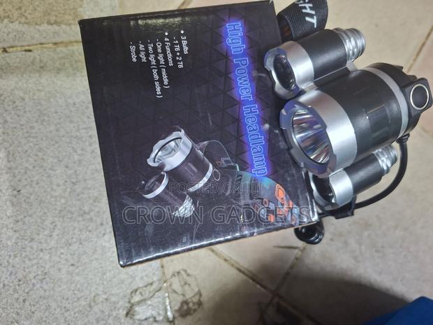 Ultra Bright Rechargeable Headlamp With 3 Led Lights - main view