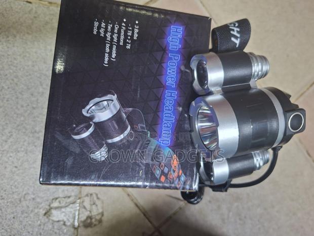 Ultra Bright Rechargeable Headlamp With 3 Led Lights - thumbnail 3