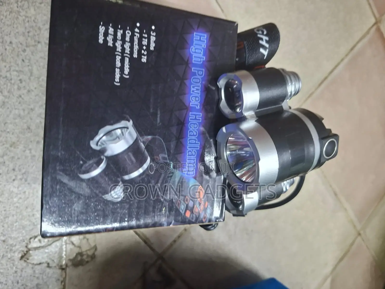 Waterproof High Power Headlamp for Outdoor Activities