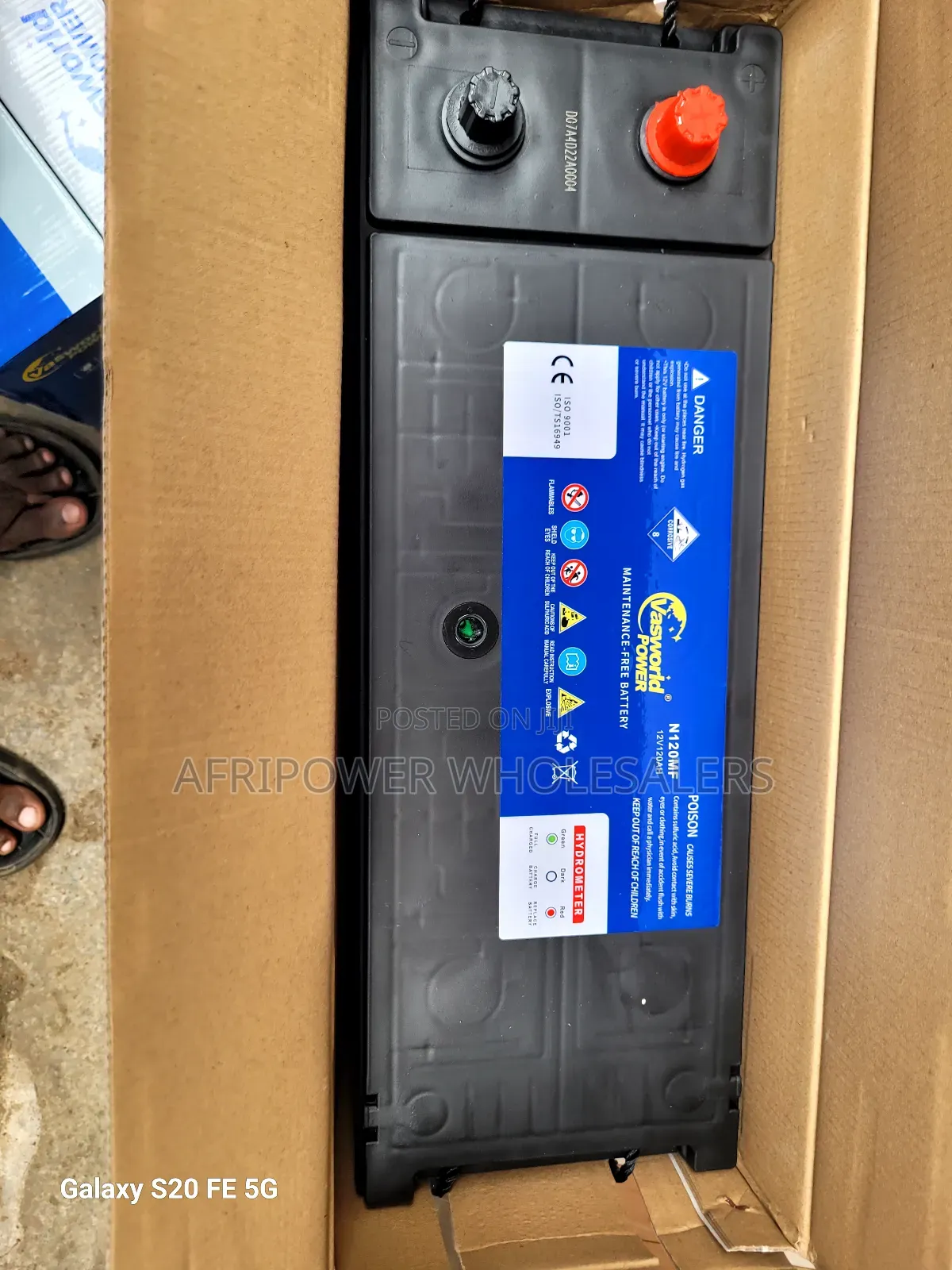 Vasworld Power N120 Car Battery Maintenance Free