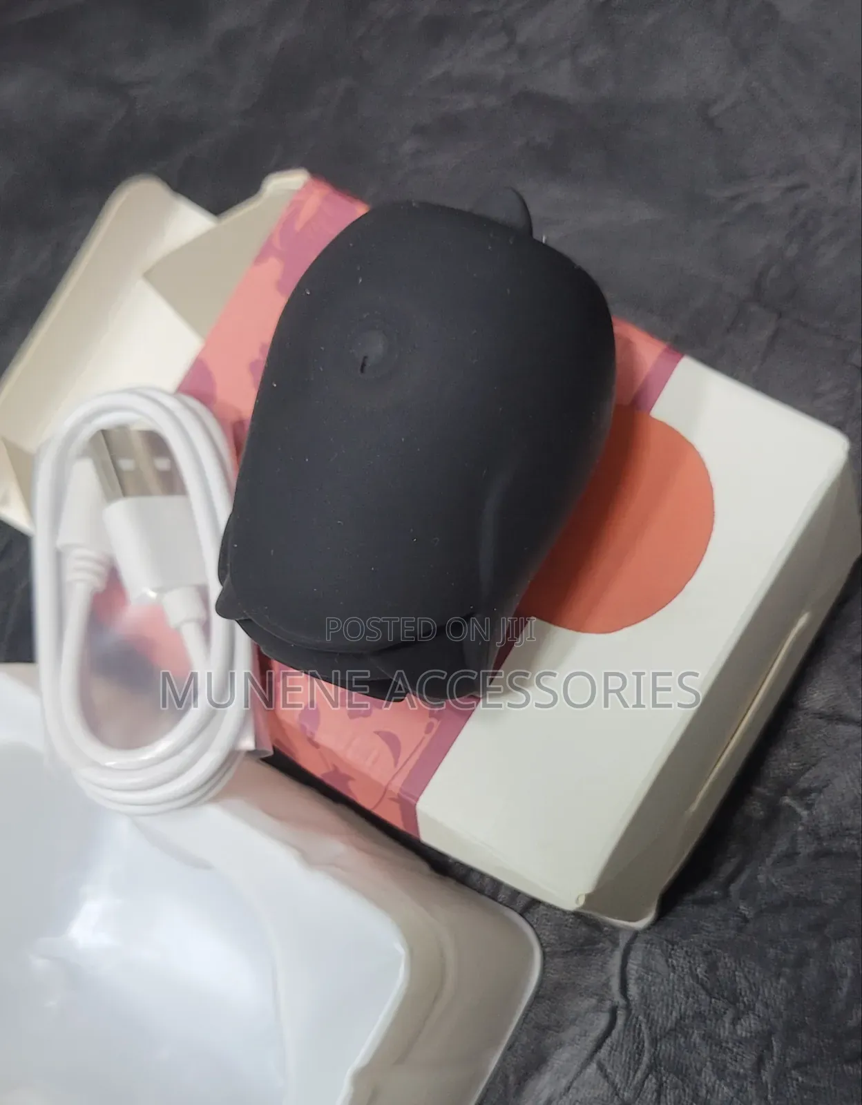 Rose Silicone Dual Suction Cup for Clitoris and Nipples With Charger