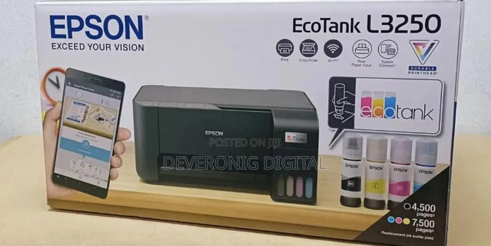Epson Ecotank L3210 A4 All in One Ink Tank Printer