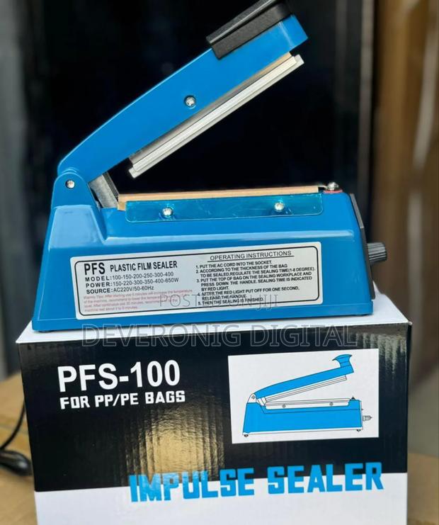 Electric Plastic Heat Sealer Machine 100mm