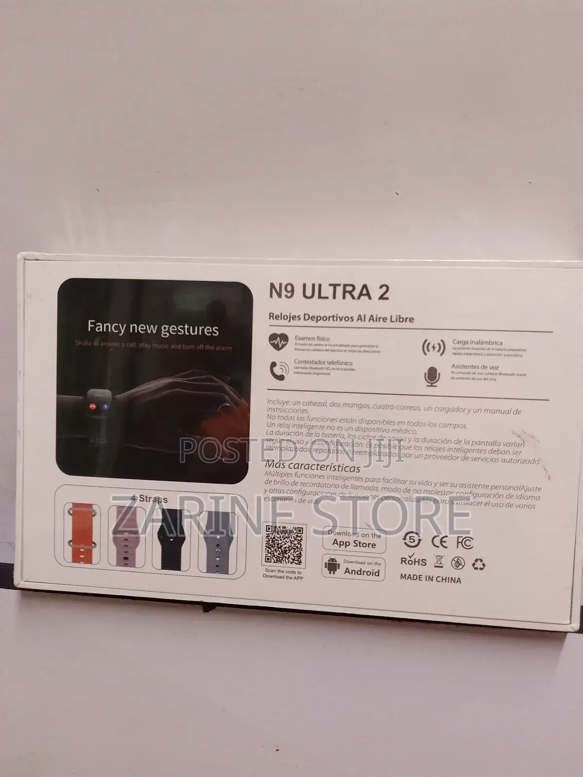 N9 Ultra 2 Full Screen Smart Watch With 4 Straps Wireless Charging