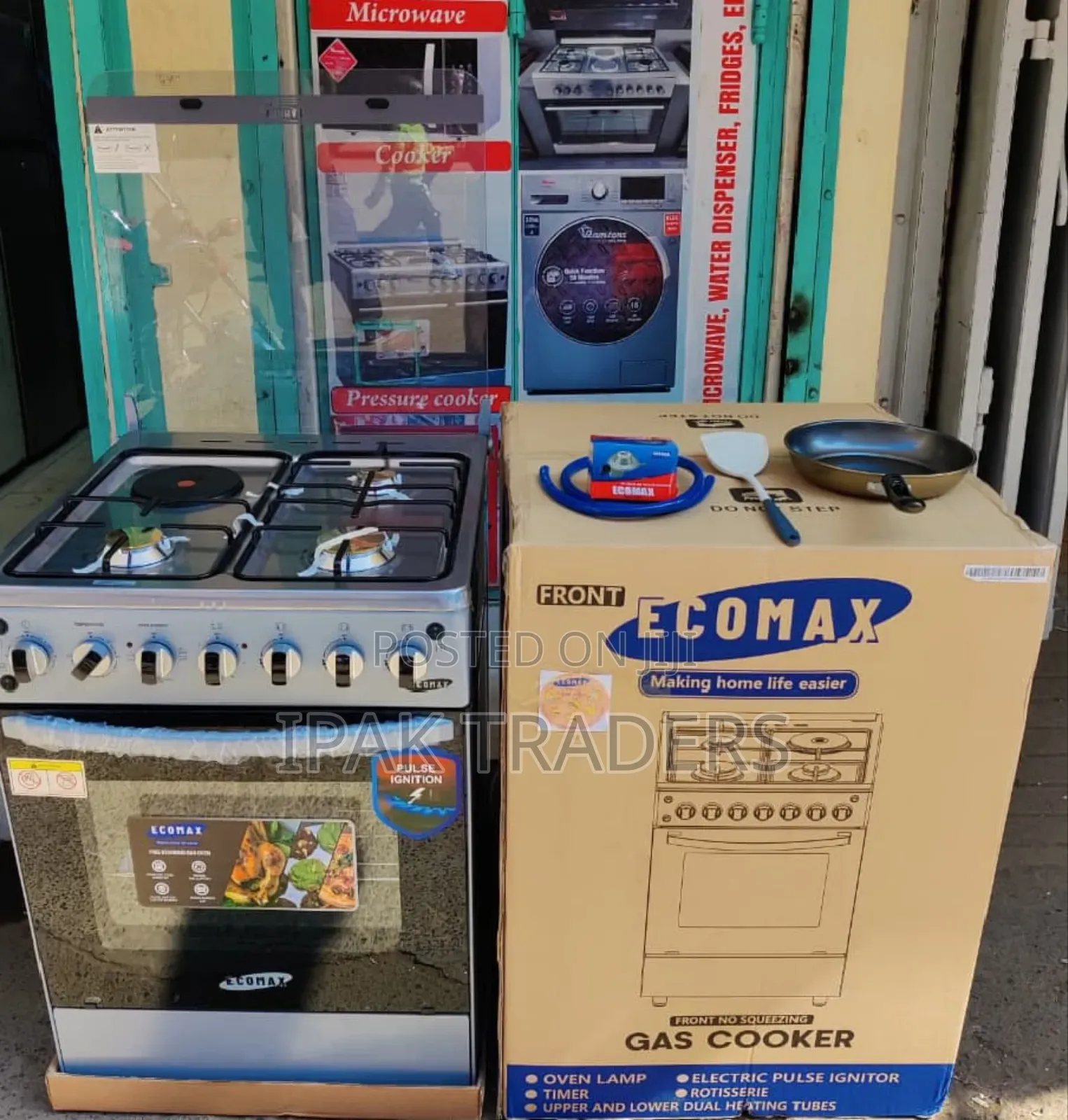 50*55 Ecomax 3+1 Standing Cooker With Oven