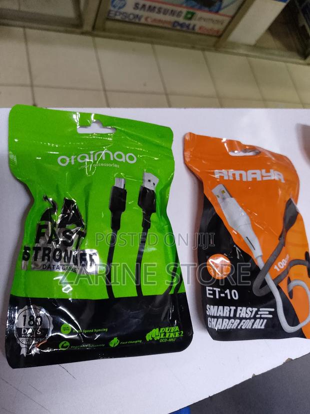 Fast Charging Micro Usb Cable 1metre Long Amaya / Oraimo Data Transfer - main view